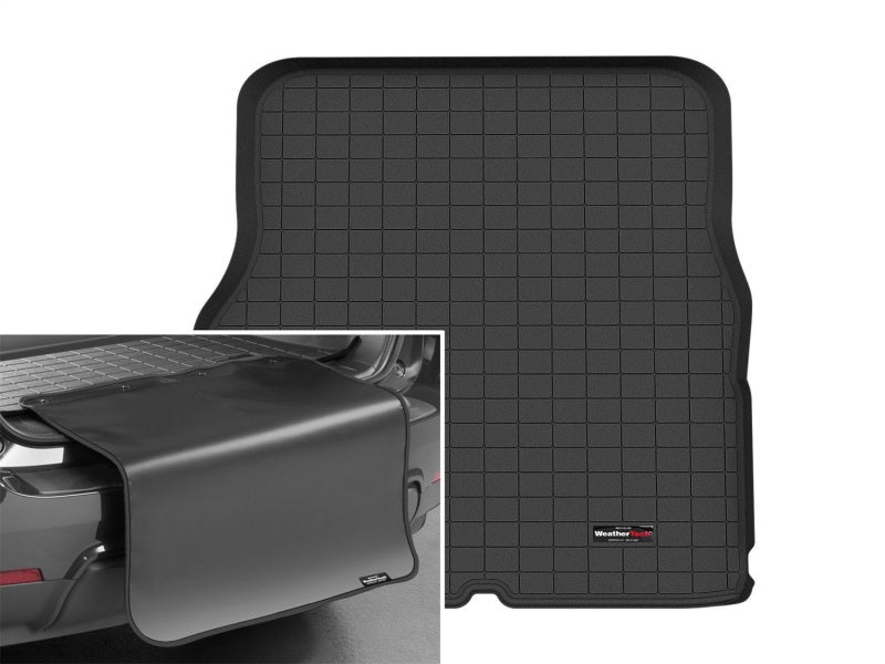 WeatherTech 2021+ Tesla Model X (6/7 Pas.) Behind 2nd Row Cargo Liner w/Bumper Protector - Black