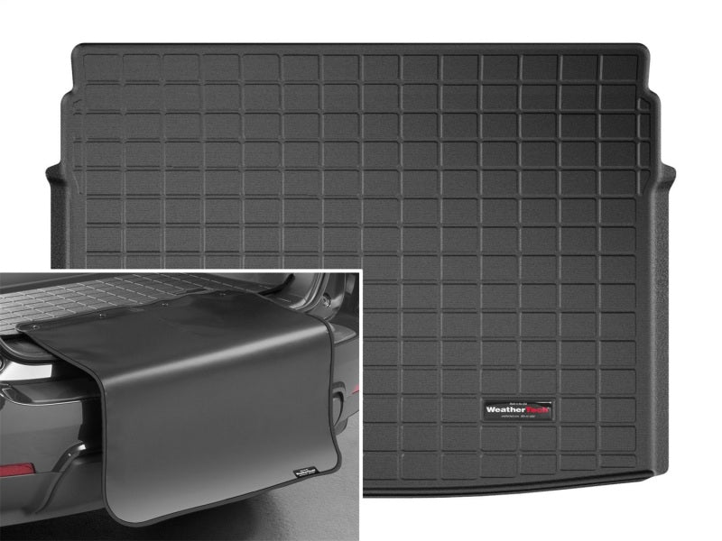 WeatherTech 2021+ Ford Bronco Sport (Full size spare tire) Cargo Liners w/ Bumper Protector - Black