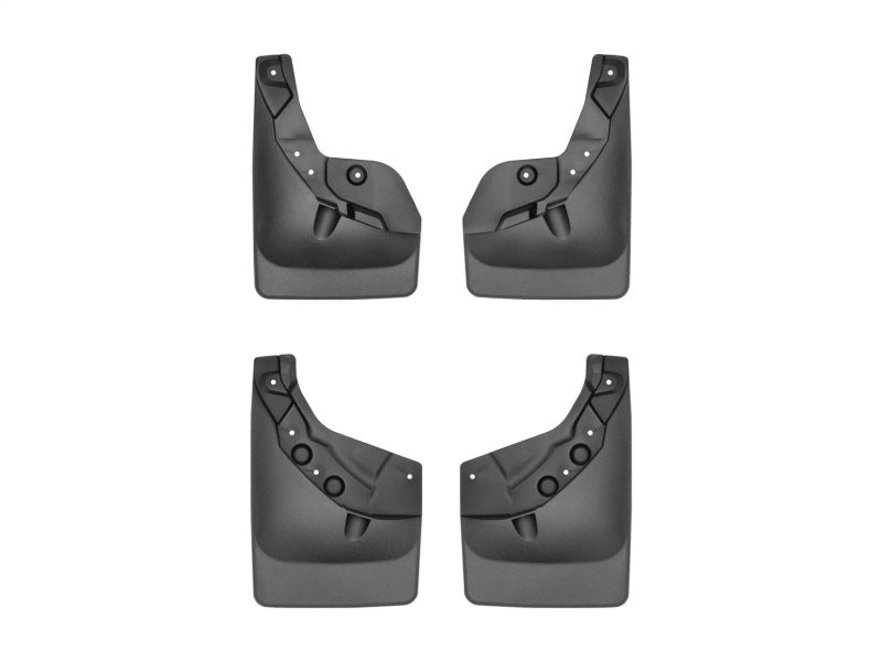 WeatherTech 24-25 Toyota Tacoma w/Fender Flares Front & Rear No Drill MudFlaps - Black