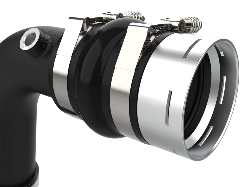 aFe 23-24 Ford F250/F350 Super Duty V8-6.7L BladeRunner 3 In. Aluminum Cold Charge Pipe- BLK