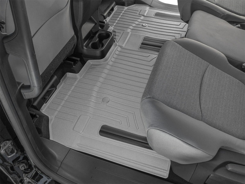 WeatherTech 2021+ Toyota Sienna Rear (2nd Row) FloorLiner HP - Grey (8 Passenger)