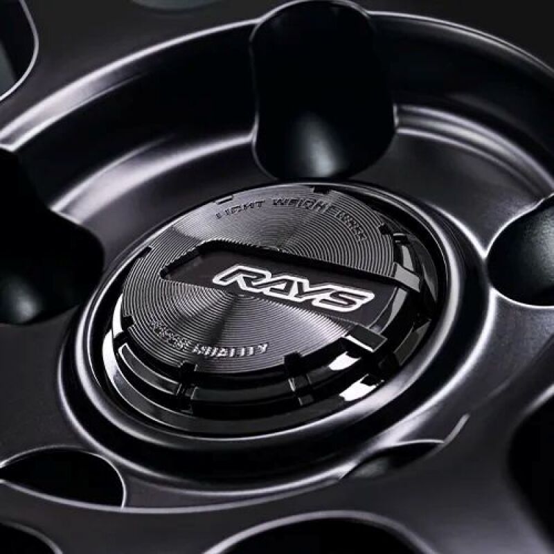 Gram Lights 57NR LIMITED II 18x8.5 +45 5-100 Semigloss Black Wheel w/ Black Cap/Stickers/Air Valve