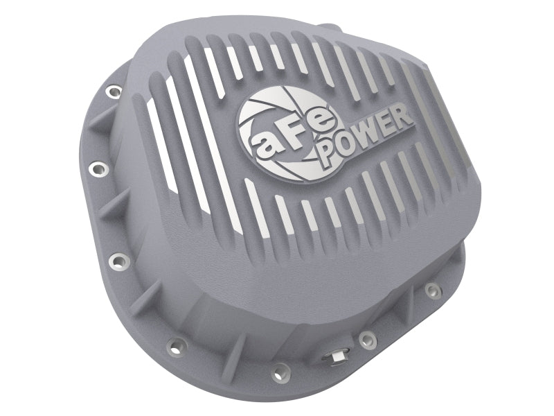 aFe Rear Differential Cover (Raw; Street Series); Ford Diesel Trucks 86-13 V8 (td)
