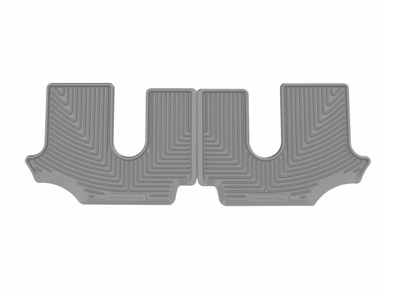 WeatherTech 18-26 Volkswagen Atlas-Bucket 2nd Row-3rd Row Rear All-Weather Floor Mats - Grey