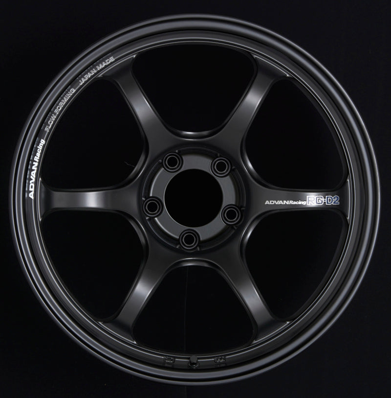 Advan RG-D2 18x8.5 +50 5x114.3 Semi Gloss Black Wheel