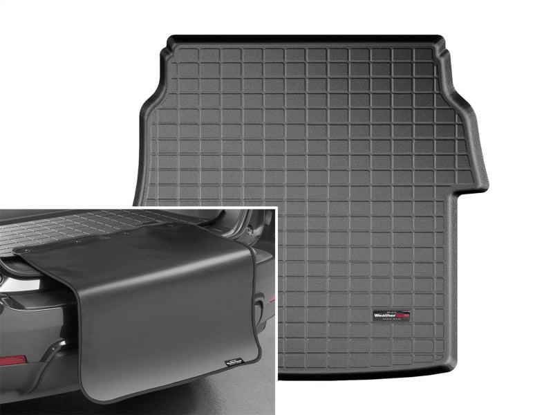 WeatherTech 16-19 Hyundai Sonata Cargo With Bumper Protector - Black