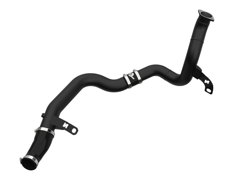aFe 19-22 Hyundai Veloster N BladeRunner 2-1/4in to 2-1/2in Aluminum Hot Charge Pipe - Black