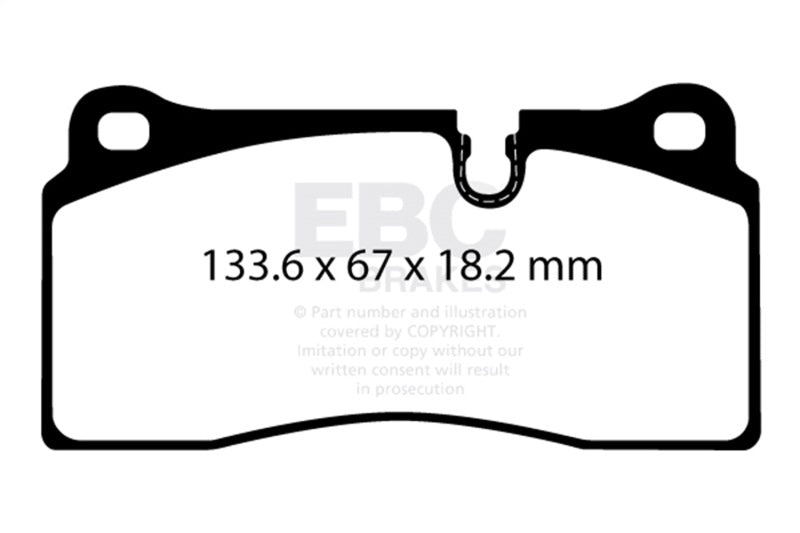 EBC 2018+ BMW M2 Competition 3.0TT Yellowstuff Rear Brake Pads