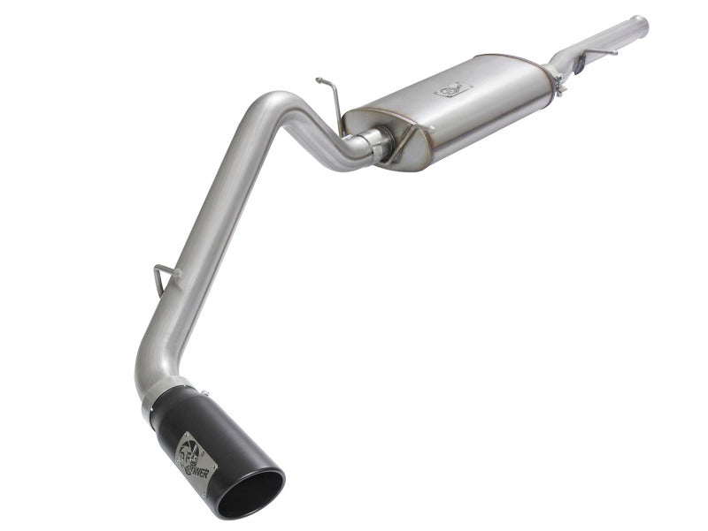 aFe MACHForce XP Exhausts Cat-Back Black Tip 09-17 GM Silverado 1500 4.3/5.3L RegCab SB/LB