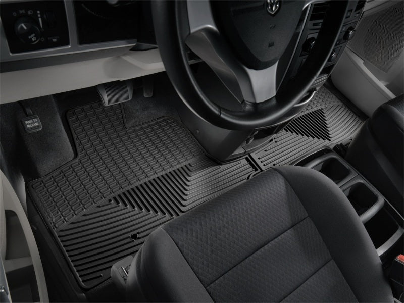 WeatherTech 08+ Chrysler Town & Country Front Rubber Mats - Black