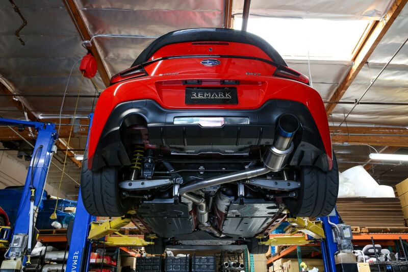 REMARK 2022 Subaru BRZ Cat-Back Exhaust - R1 Spec Single-Exit Full Titanium (Resonated)