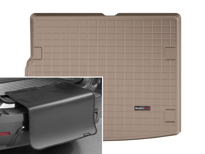WeatherTech 08-09 Volkswagen Touareg w/4 Zone Climate Control Cargo Liners w/ Bumper Protector - Tan