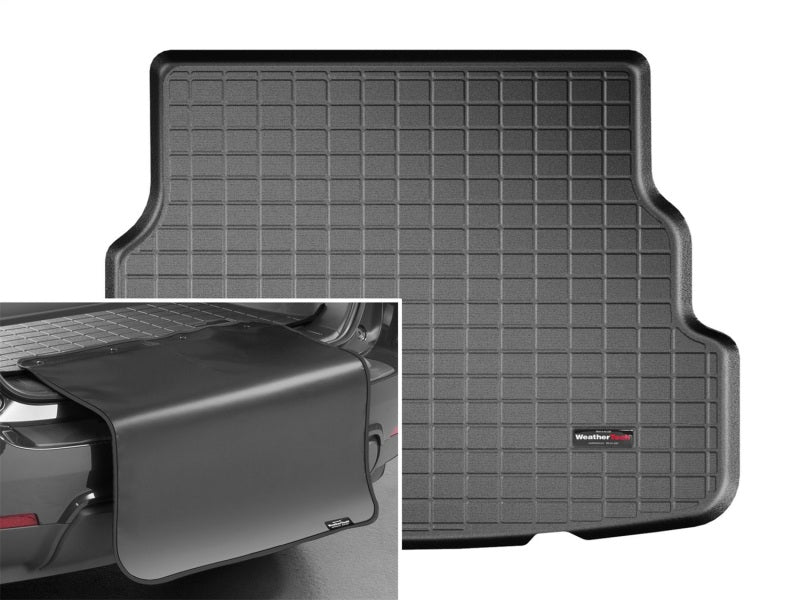 WeatherTech 12-17 Kia Rio Sedan Cargo Liner w/Bumper Protector - Black