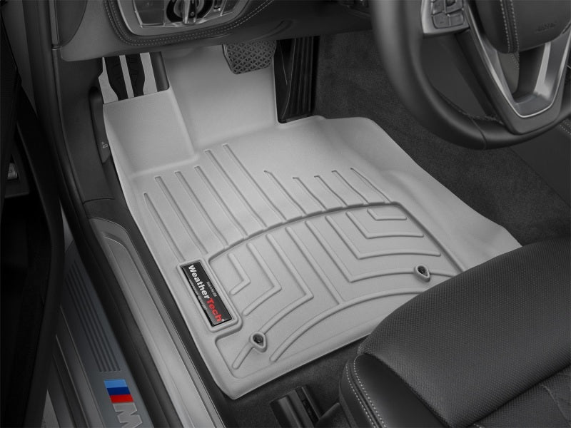 WeatherTech 2016+ BMW 7-Series Front FloorLiner - Grey (Vehicles w/No Rear Executive Lounge Seating)