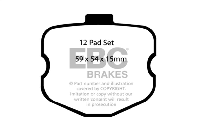 EBC Racing 06-13 Chevrolet Corvette (C6) Z06 7.0L SR-21 Sintered Race Front Brake Pads