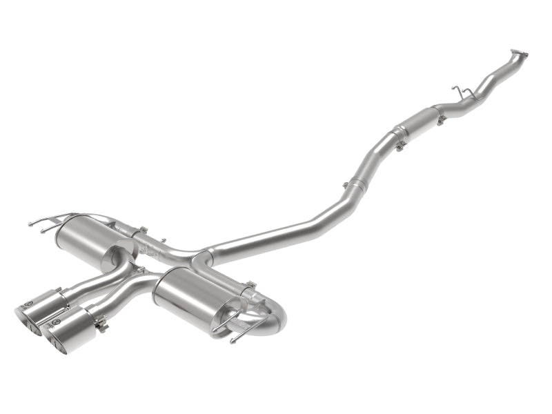 aFe Takeda 3in 304 SS Cat-Back Exhaust System w/Polished Tips 17-21 Honda Civic Sport L4-1.5L (t)