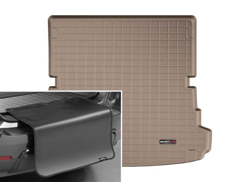WeatherTech 2017+ Audi Q7 Cargo With Bumper Protector - Tan