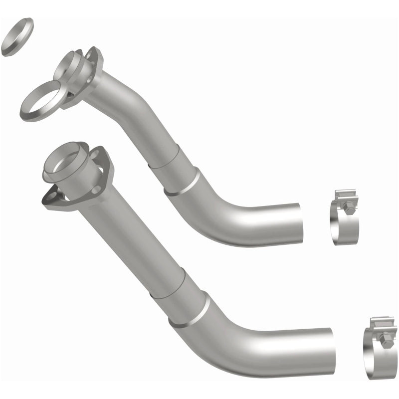 MagnaFlow 66-72 Chevy C10 Pickup V8 2-Piece Front Exhaust Pipe Kit (2in Tubing/Clamps/Inlet Flanges)