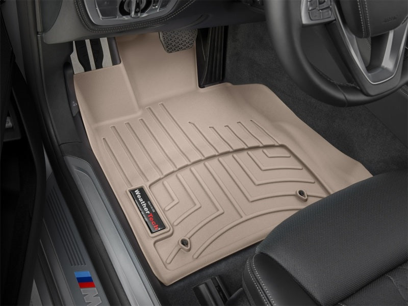WeatherTech 2016+ BMW 7-Series Front FloorLiner - Tan (Vehicles w/o Rear Exec Lounge Seating)