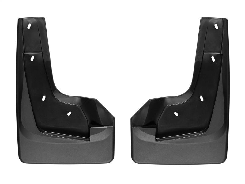 WeatherTech 19+ Dodge Ram w/o Factory Flares Front No Drill Mudflaps - Black