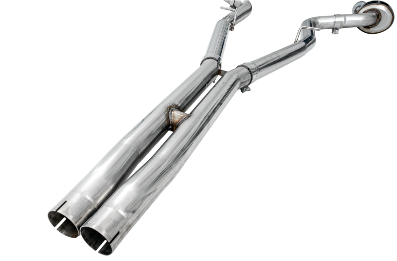 AWE Tuning 2015+ Dodge Challenger 6.4L/6.2L Non-Resonated Touring Edition Exhaust - Quad Black Tips