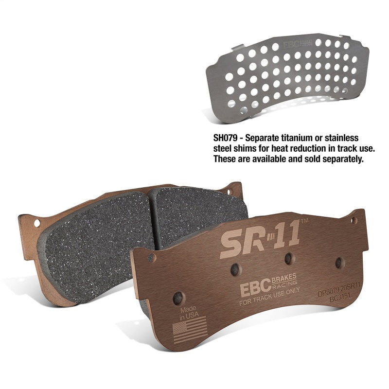 EBC Racing Brembo 07.7293 6 Piston SR-11 Sintered Race Brake Pads
