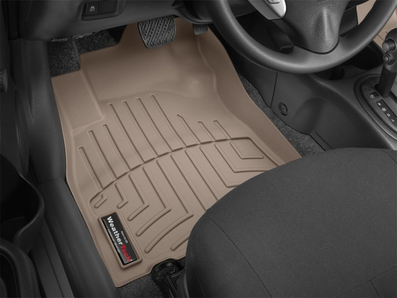 WeatherTech 2012+ Nissan Versa Front FloorLiner - Tan