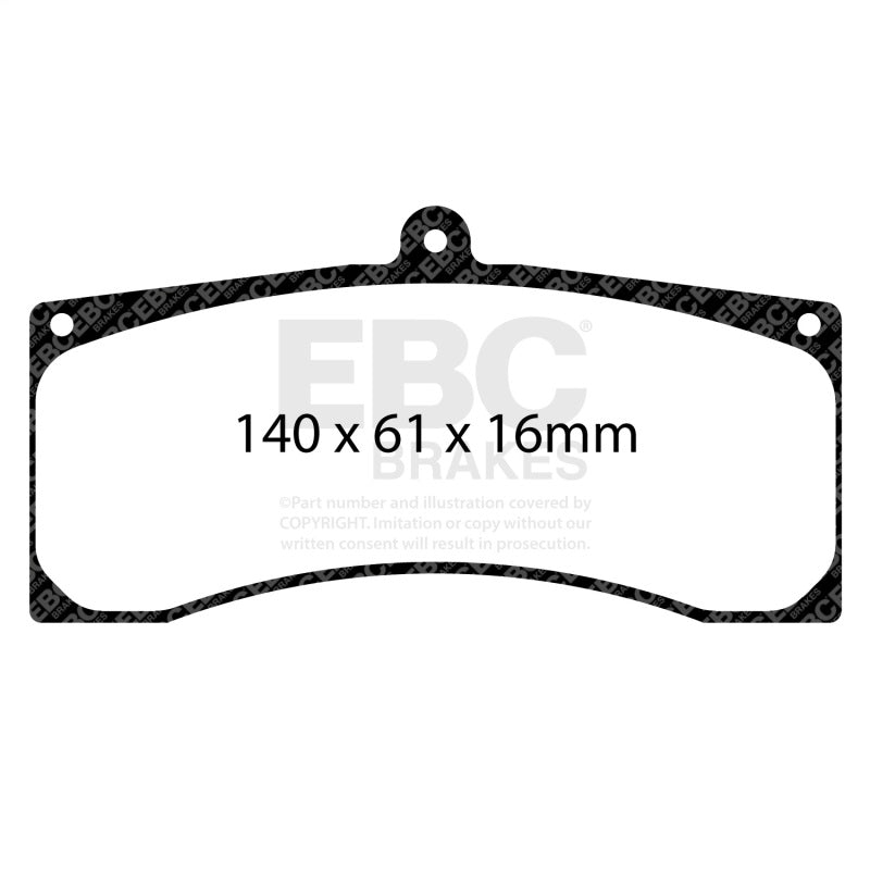 EBC Racing 13-14 Ford Mustang Boss 302S (w/380mm Disc) SR-11 Sintered Race Front Brake Pads
