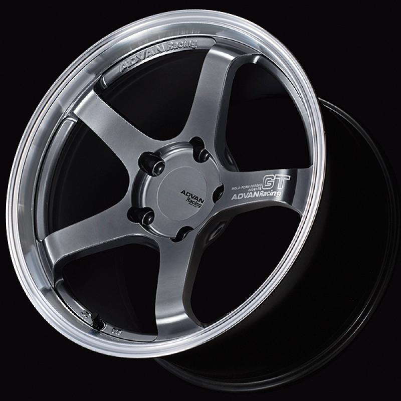 Advan GT for Porsche 18x11.0 / +60 Off / 5x130 / 71.6mm Bore / Machining and Hyper Platinum Black