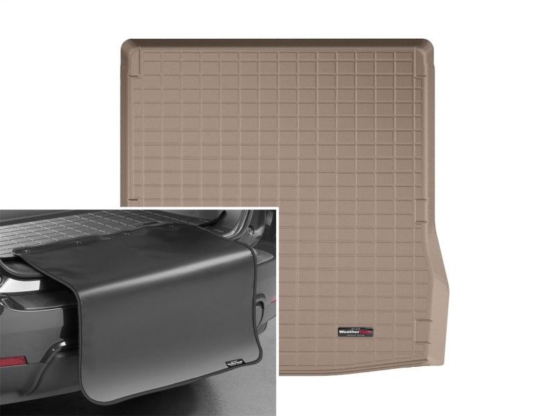 WeatherTech 17-23 Bentley Bentayga Cargo w/ Bumper Protector - Tan (Five Passenger Models Only)