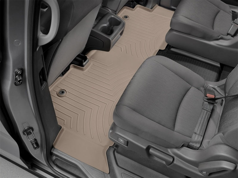 WeatherTech 2018+ Honda Odyssey Rear FloorLiner - Tan (Fits 7/8 Passenger Models)