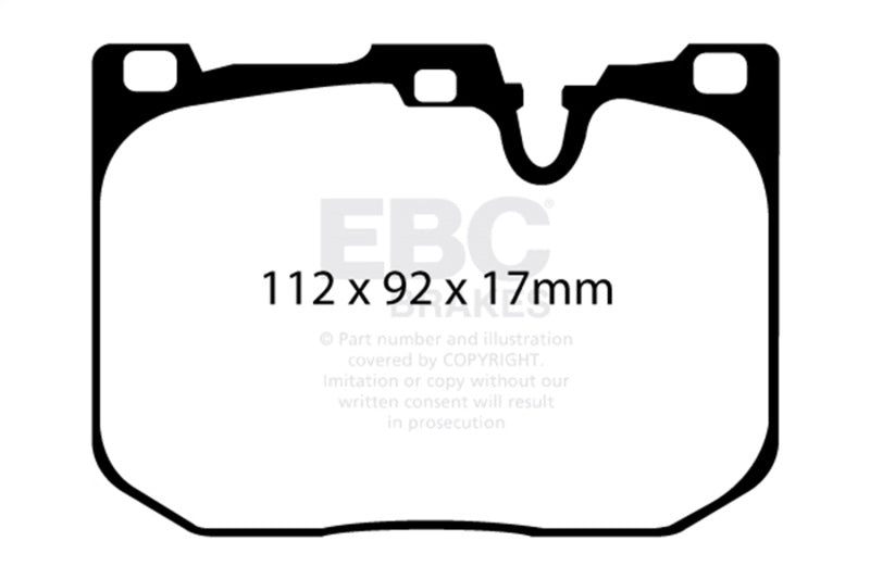 EBC Racing 16-18 BMW M2 3.0L Turbo RP-X Front Brake Pads