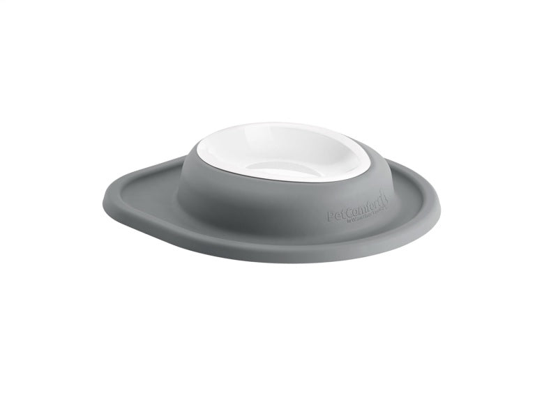 WeatherTech Pet Feeding System Single Low 16oz 2in. Poly Bowl - Dark Grey