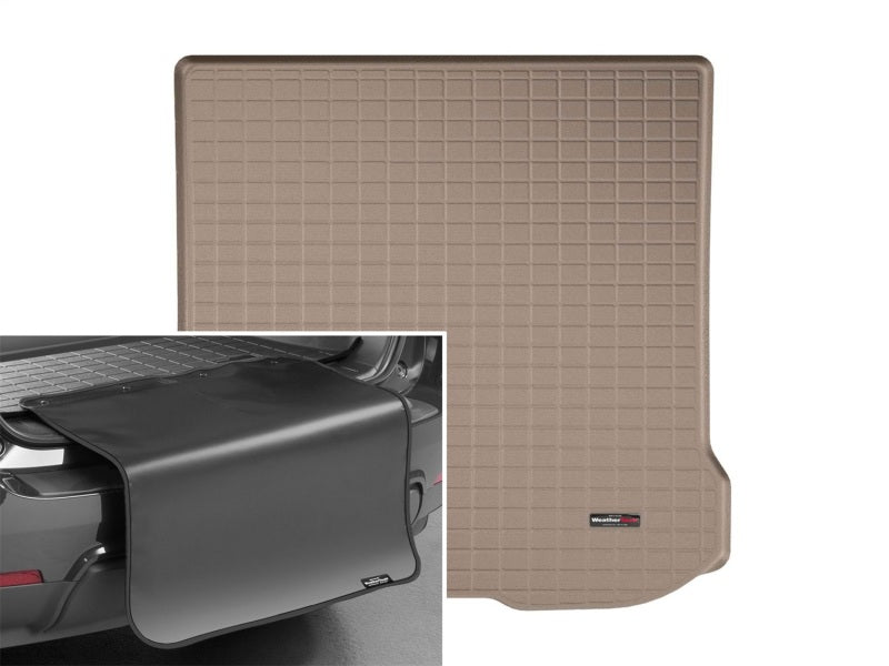 WeatherTech 11-17 Nissan Quest Cargo Liners w/ Bumper Protector - Tan