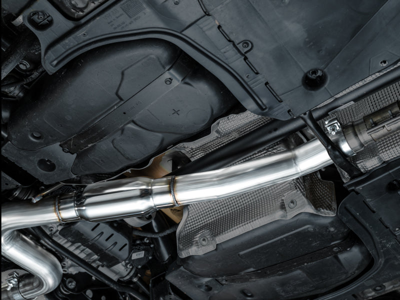 AWE Tuning MK8 Volkswagen Golf R 3in Touring Edition Quad Exhaust - Diamond Black Tips