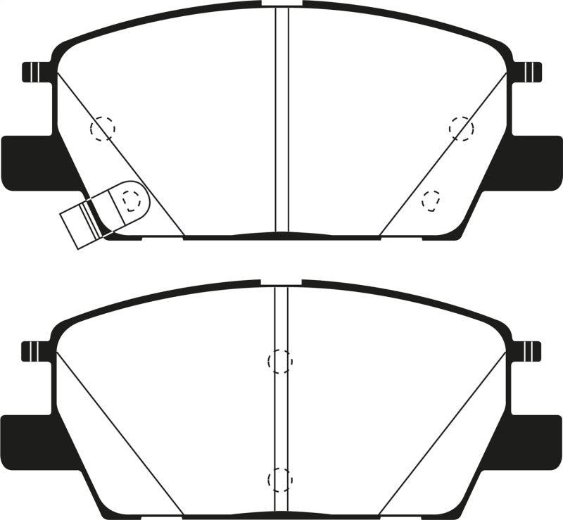 EBC 2016+ Chevrolet Malibu 1.5L Turbo (Elec PB) Ultimax2 Front Brake Pads