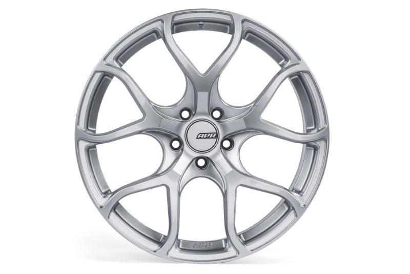 APR A01 Flow Formed - 19x8.5 - 5x112 - ET45 - 66.5mm Center Bore - Hyper Silver Wheel