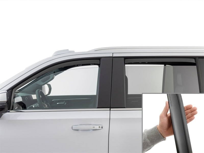 WeatherTech 21-26 Cadillac Escalade-ESV Front Rear Side Window Deflectors - Matte Blk