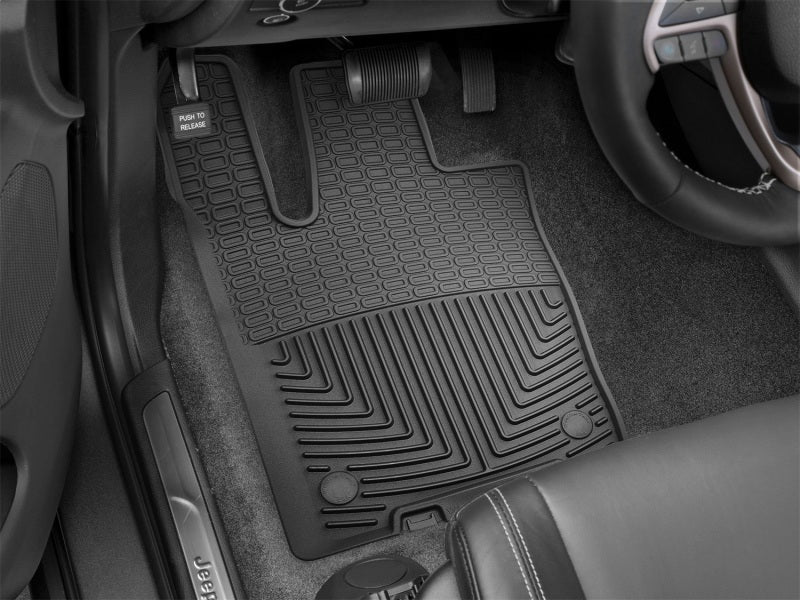 WeatherTech 2016+ Jeep Grand Cherokee / Dodge Durango Front Rubber Mats - Black