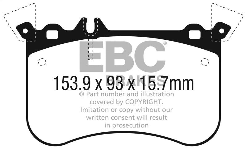 EBC 14-19 Mercedes-Benz CLA45 AMG (C117) 2.0T Bluestuff Front Brake Pads
