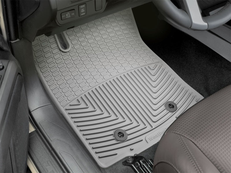 WeatherTech 2016+ Toyota Tacoma Access/Double Cab (A/T Only) Front Rubber Mats - Grey