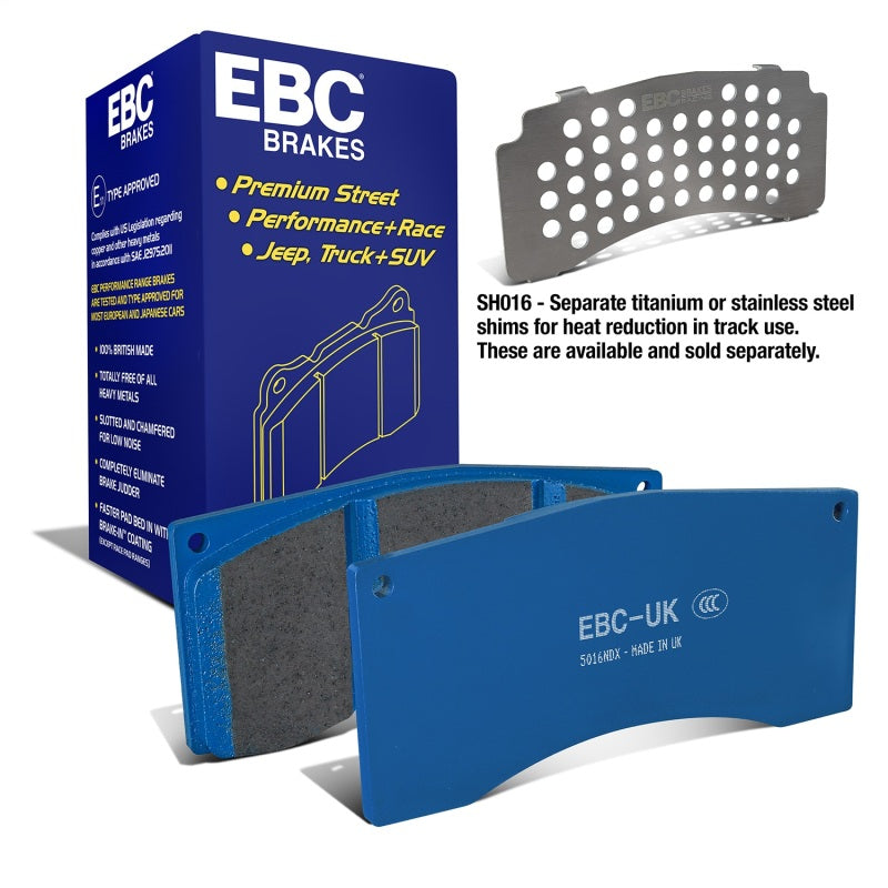 EBC Ford Saleen Mustang Alcon front calipers Bluestuff Front Brake Pads