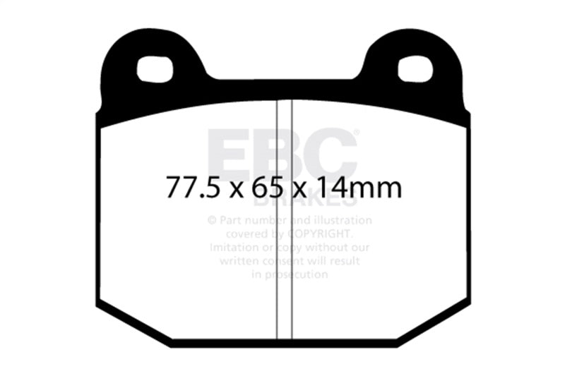 EBC Racing 1996+ Lotus Elise (Series 1-3) RP-X Race Front Brake Pads