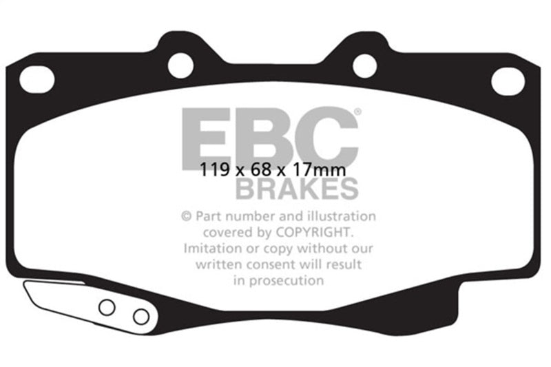 EBC 99-04 Toyota Tacoma 2.7L 4WD Front Extra Duty Brake Pads
