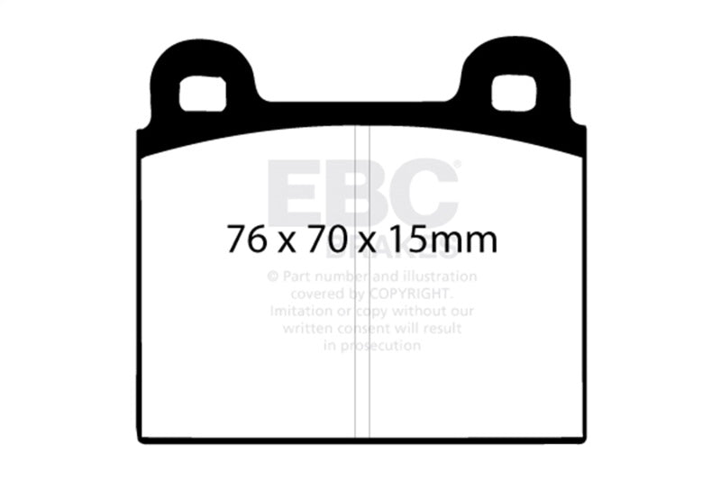 EBC Racing 69-75 Ferrari 246 Dino 2.4L RP-X Front Brake Pads
