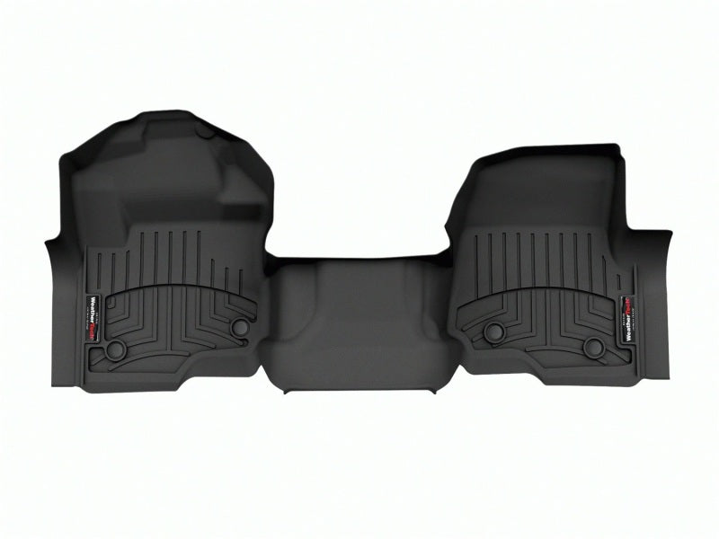 WeatherTech 2023 Ford SuperDuty SuperCab 1st Row Console/Bench Carpeted 1st Row FloorLiner - Black