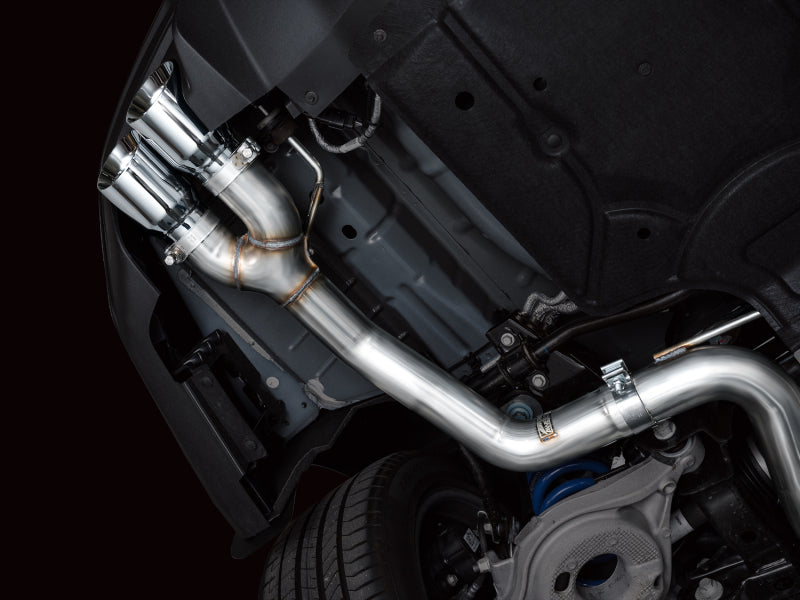 AWE 2024 Ford Mustang GT Fastback S650 RWD Track Edition Cat-Back Exhaust w/ Quad Chrome Silver Tips