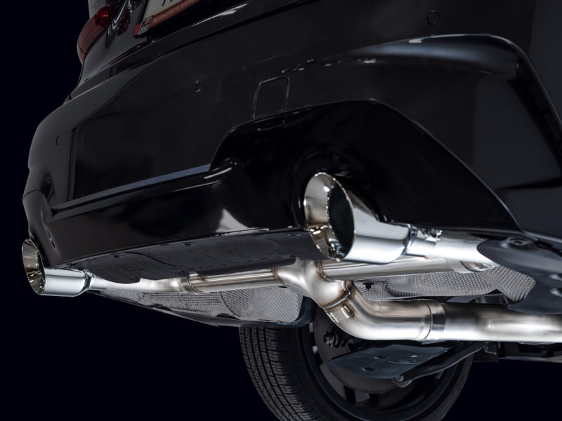 AWE Tuning 19-23 BMW 330i / 21-23 BMW 430i Base G2X Track Edition Axle-Back Exhaust - Chrome Silver