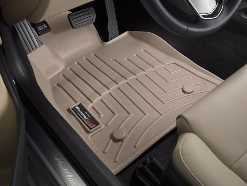 WeatherTech 13+ Cadillac ATS Front FloorLiner - Tan