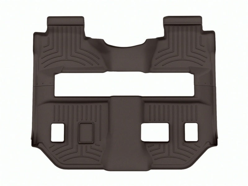 WeatherTech 15-20 Cadillac Escalade ESV Rear FloorLiner HP - Cocoa (2pc - 2nd Row Bench & 3rd row)